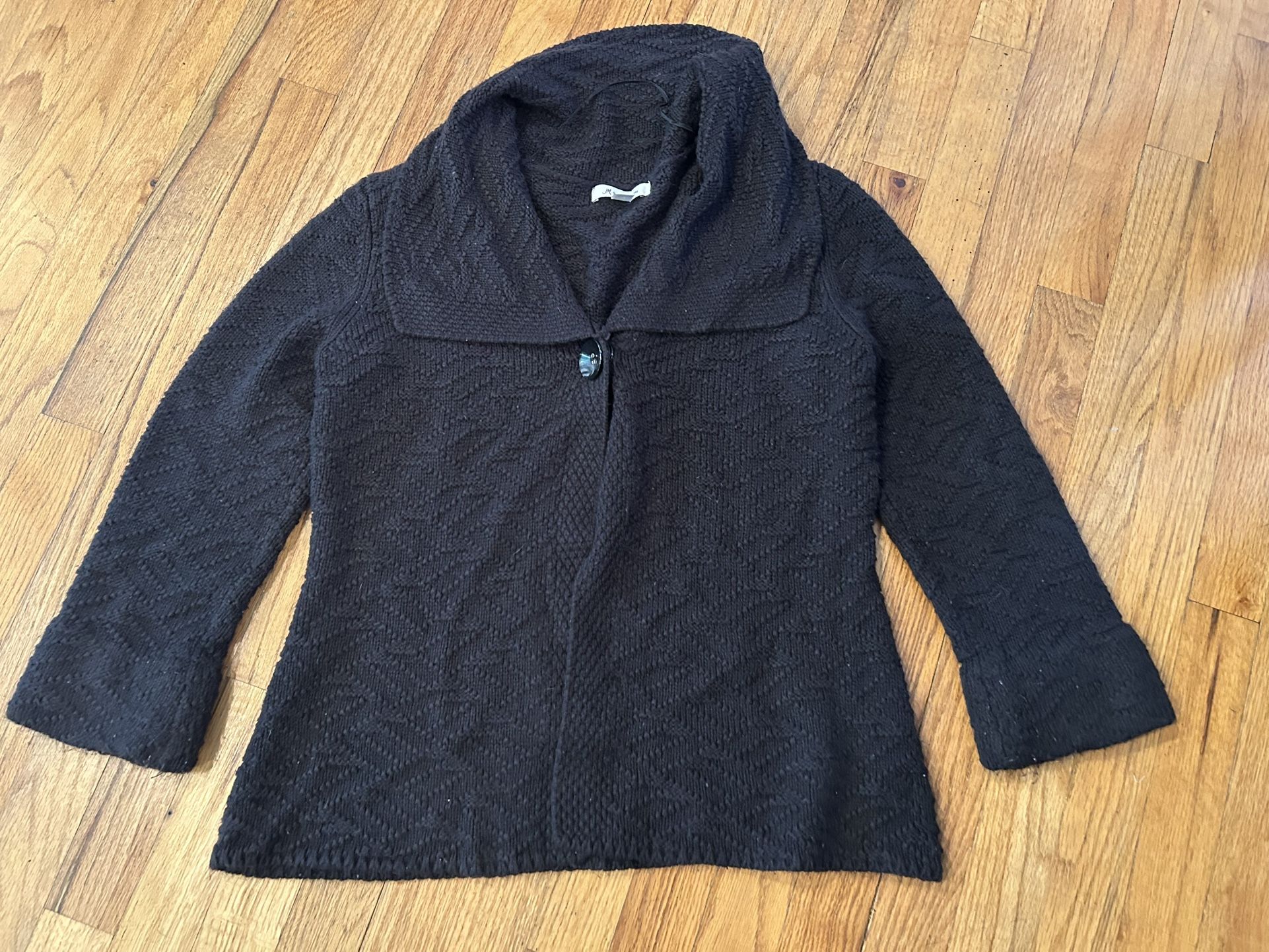 Knit cardigan with button closure size medium