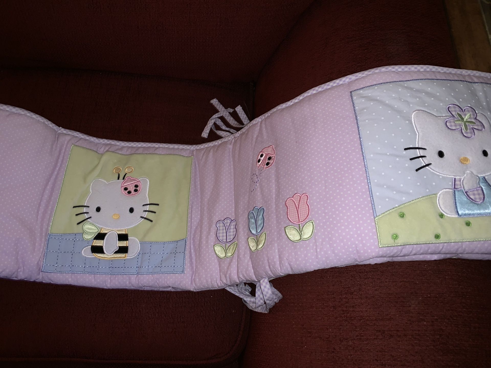 Hello Kitty Bumper, 12 Blankets, 2 fitted sheets OBO