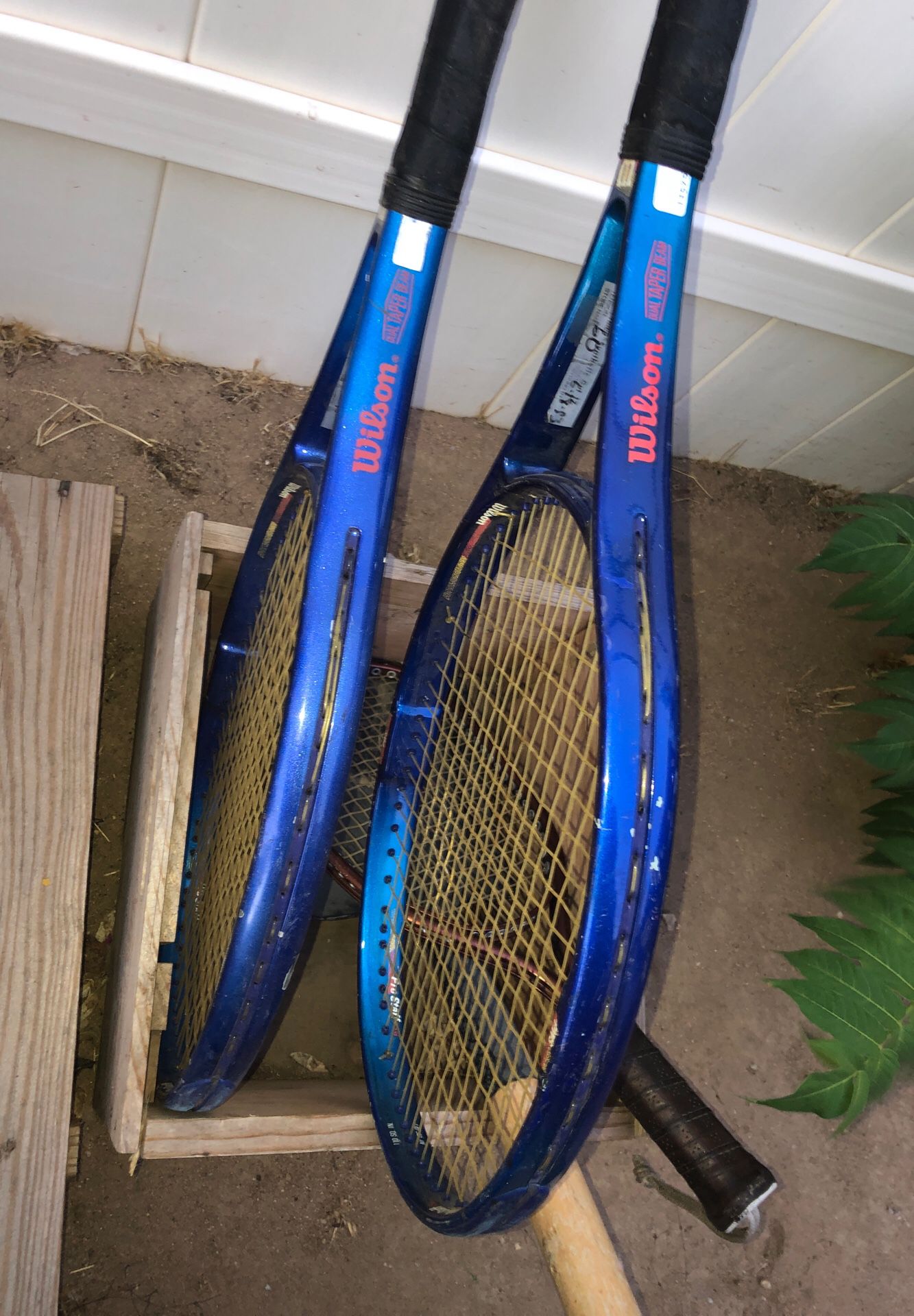 Two Wilson Pro Staff Tennis Rackets