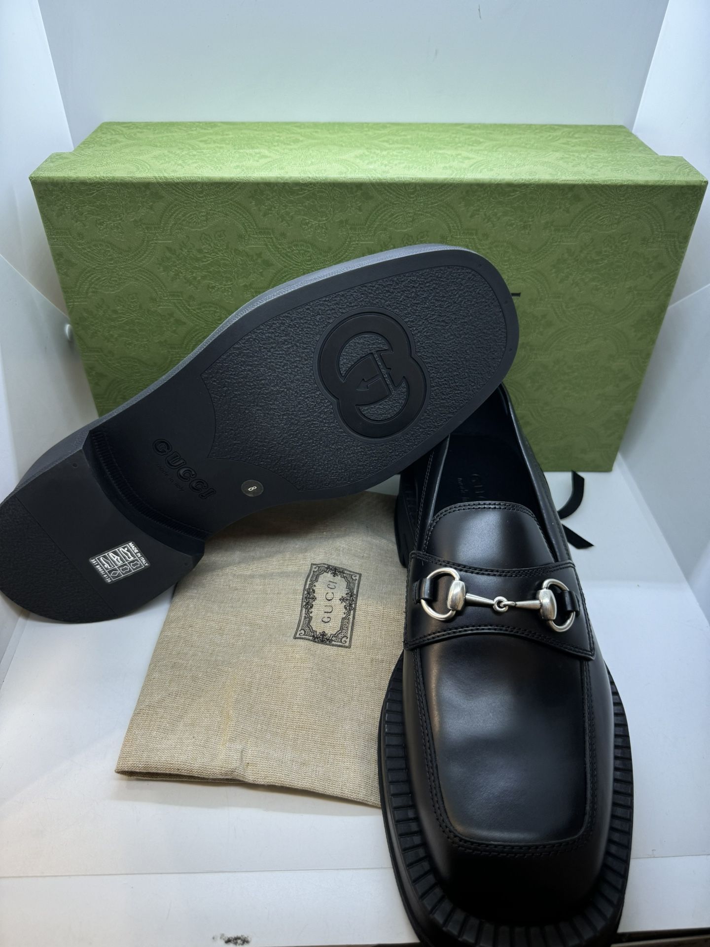 Gucci Moccasin Leather, Horse Calf, Nero for Sale in Los