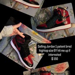 jordan 1 patent bred size 6Y