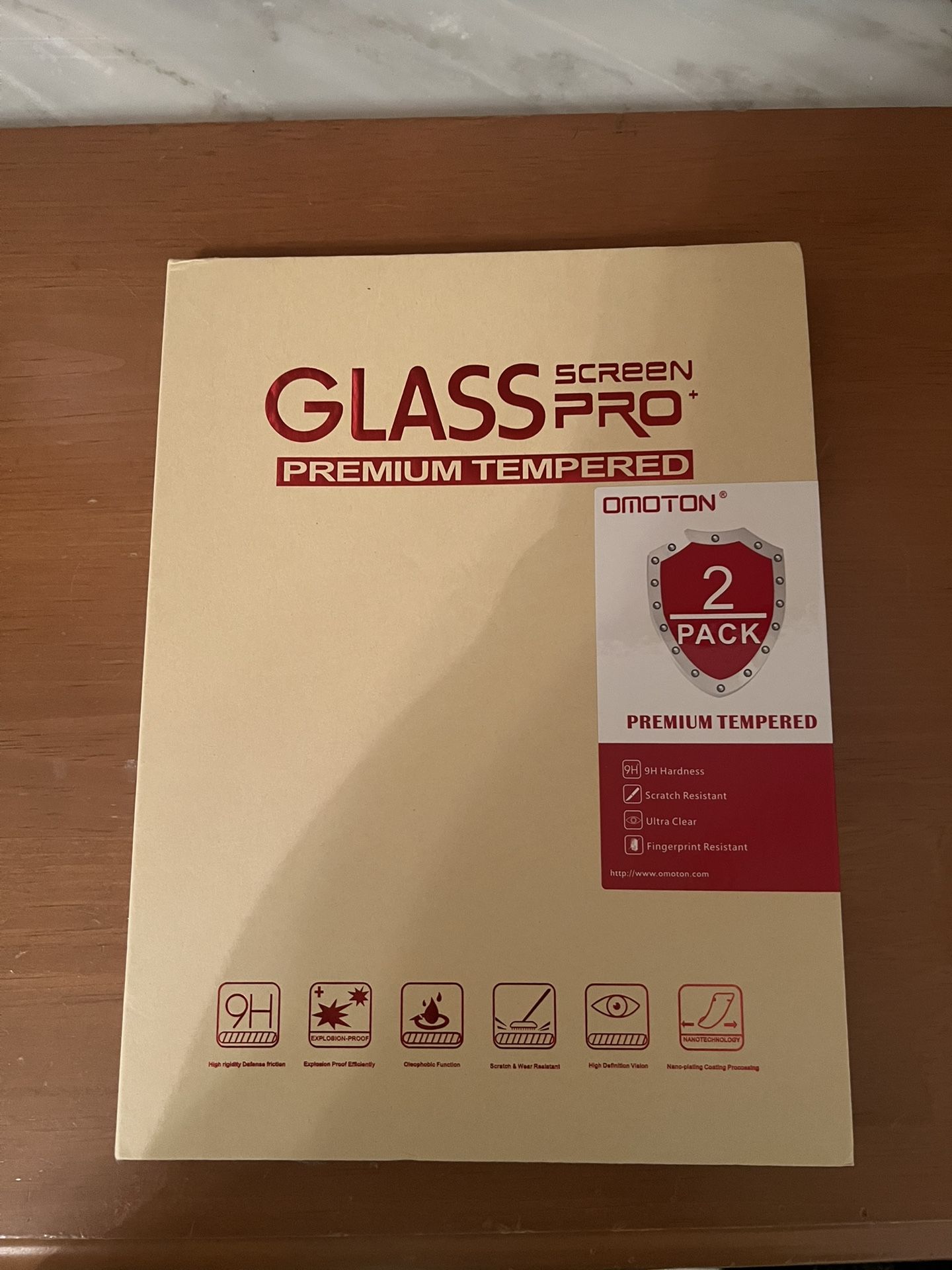 Glass Screen Protector Pro (Tempered Glass) - 2 Pack for iPad