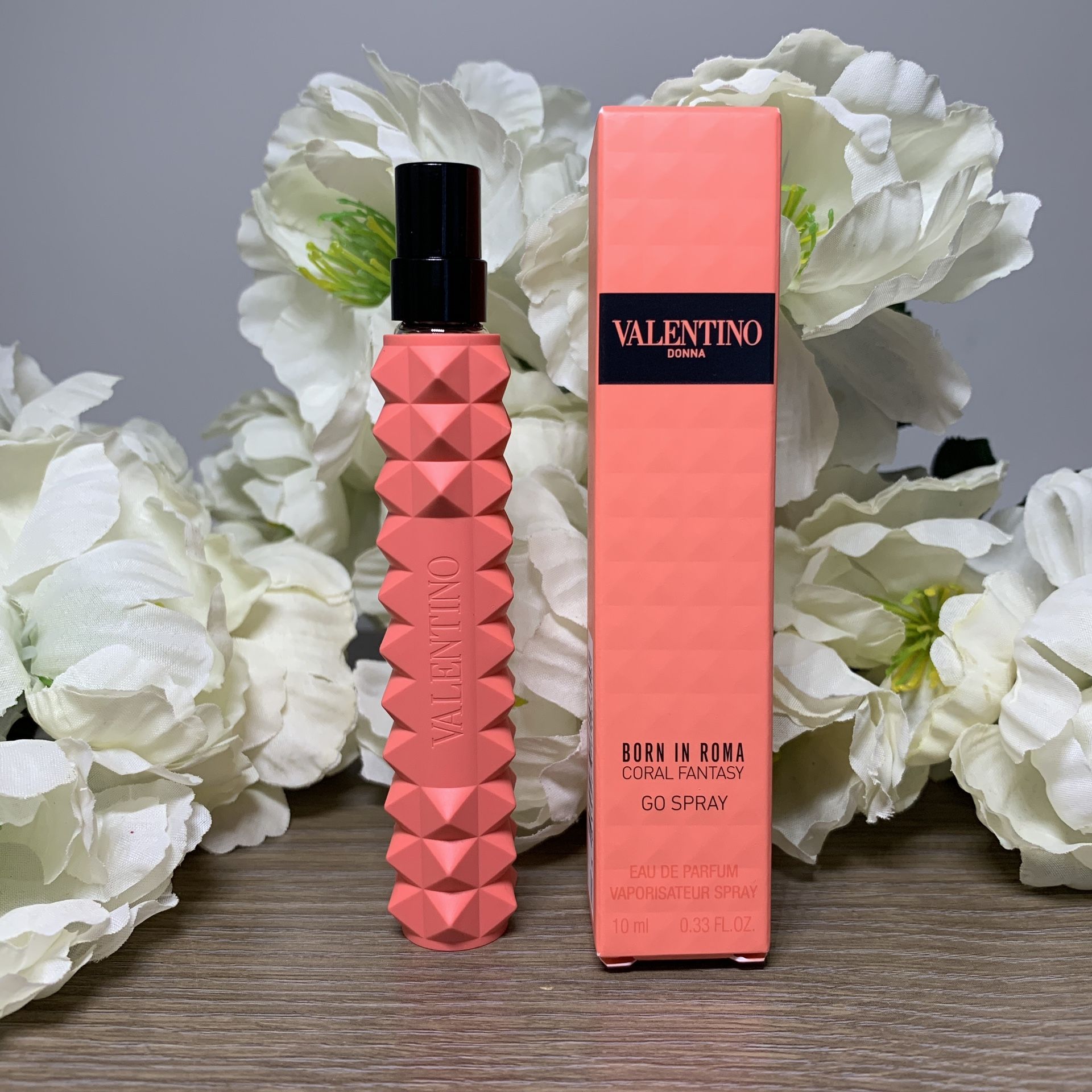 Valentino Donna - Born in Roma - coral fantasy - Eau De Parfum - New In Box - Travel Spray - 10 ml/0.33 fl. oz.