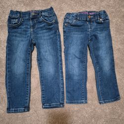 2 Pairs 3T The Children's Place Skinny Jeans