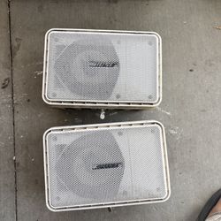 BOSE Model 101 Music Monitor Pair of Outdoor Speakers - Tested, DIRTY #2