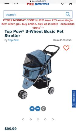 Top Paw Dog Stroller only used a couple times for Sale in