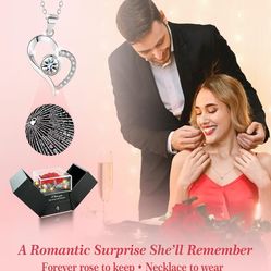 Gift for Her – Forever Rose & Necklace Great For Special Person NEW