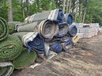 Clearance 2 Rolls Left !  7' by 50' + rolls of  Used Turf