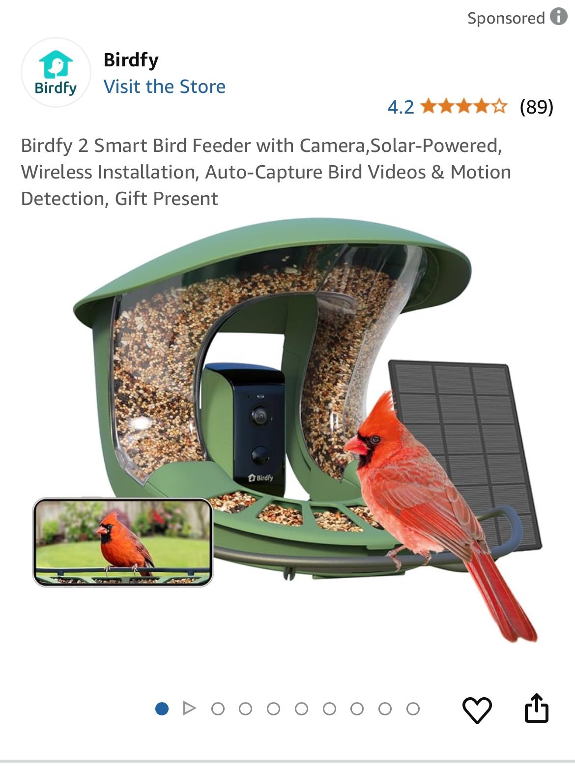 smart bird feeder with camera