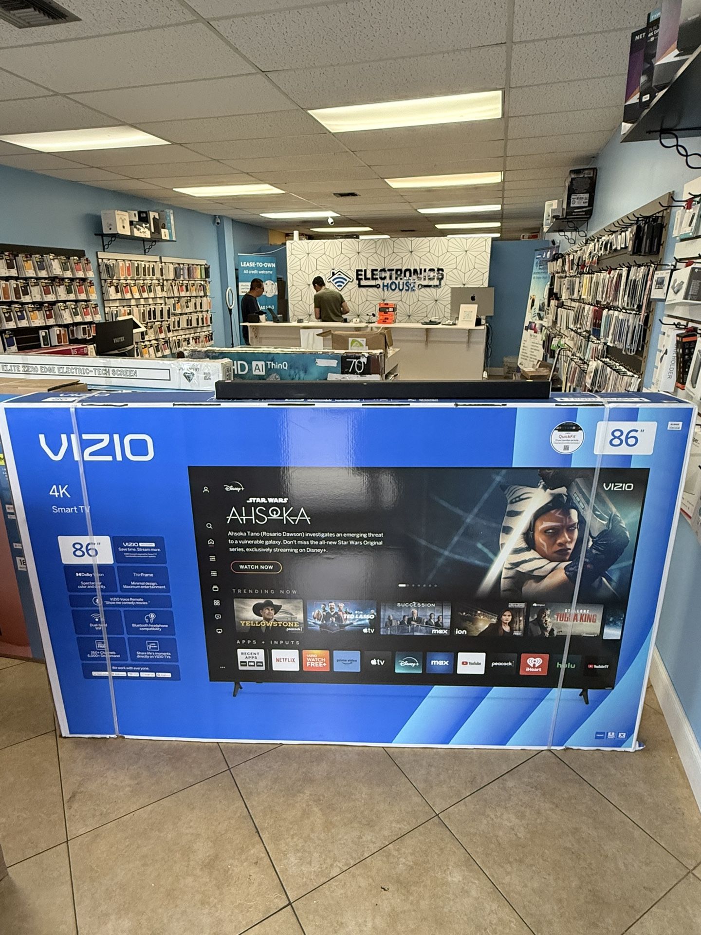 Vizio 86inch 4K Dolby Vision Smart Tv with Free Soundbar