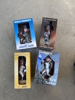 Los Angeles Dodgers Kershaw , Kyle Tucker, Reggie Smith, Max Muncy bobblehead trade