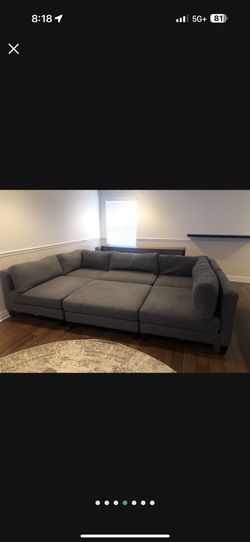 CHARCOAL GREY MODULAR SECTIONAL