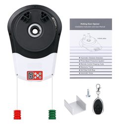 New Automatic Roll Up Garage Door Opener 800N Force Wall Mounted with a Remote Control