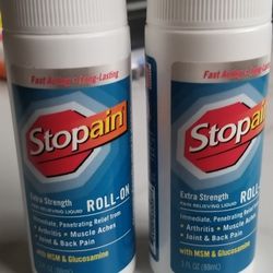 Stop Pain Roll On 3oz- 2Pack