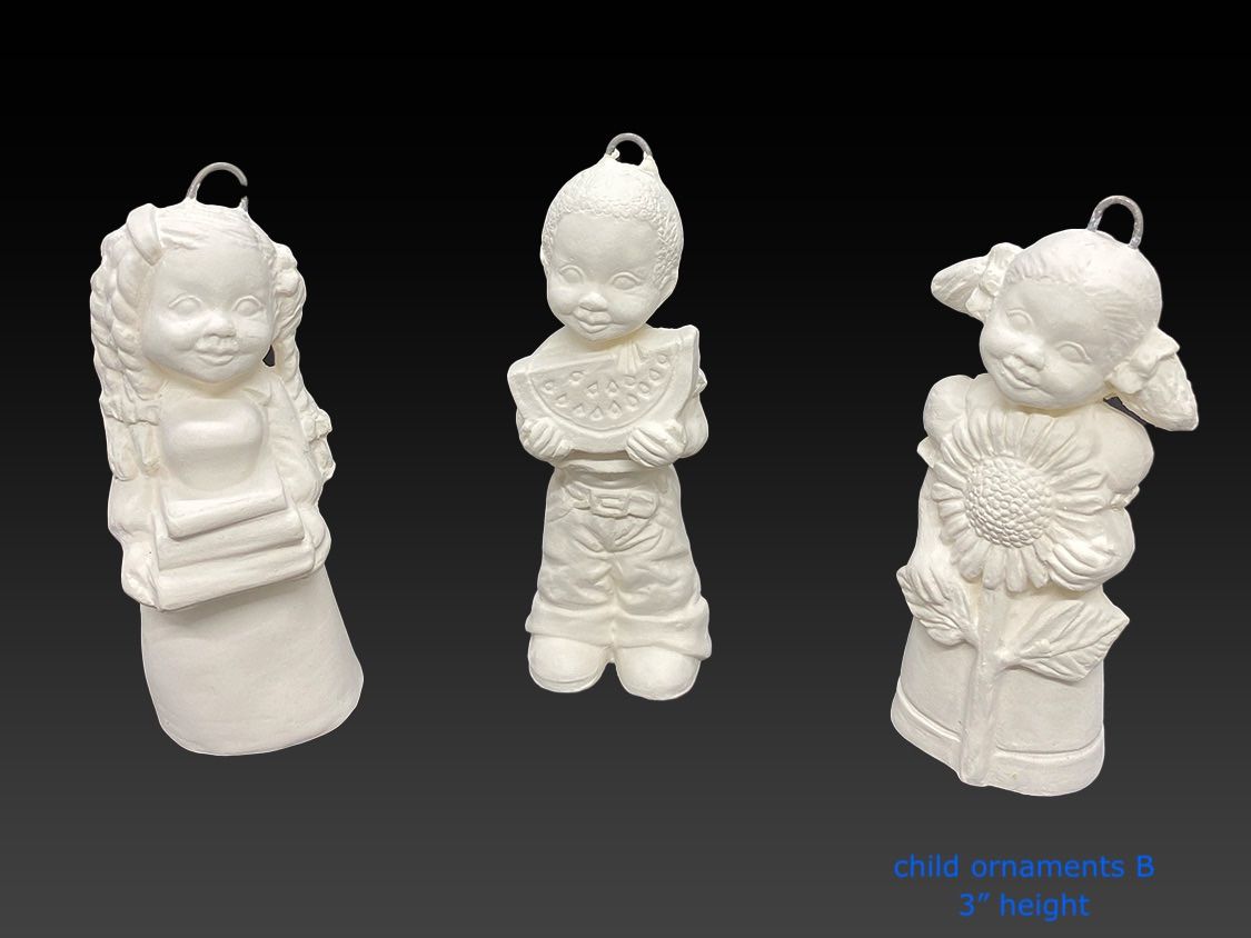 Ready To Paint Ceramic Ornaments