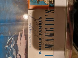 Joe Di'maggio's Autographed Menu