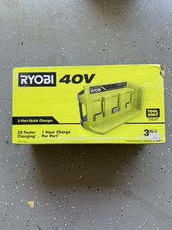 Ryobi 3 Port Quick Charger New 80