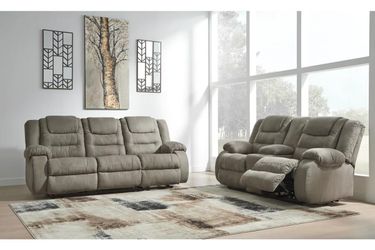 McCade Manual Reclining Sofa and Loveseat Set