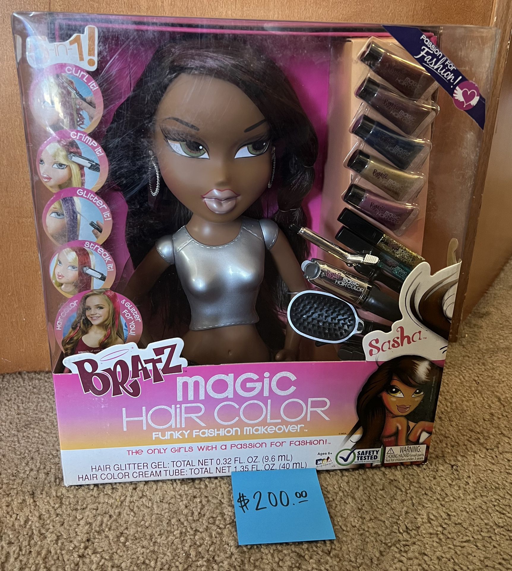 Bratz Magic Hair Color Funky Fashion Makeover Dolls
