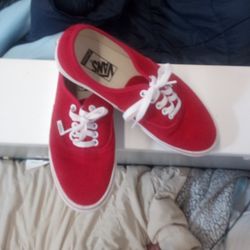 Red Swade Vans