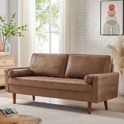 Shirlene 68.9'' Vegan Leather Loveseat