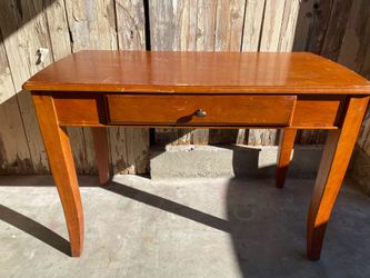 Solid wood desk writing computer student work desk