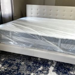 New 12” Inch Beautiful King Size Hybrid Cooling Mattress ⭐️ Shop Now Pay Later⭐️ Only $39 To Finance ⭐️