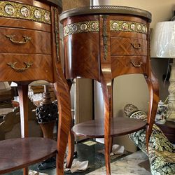 Antique Nightstand French Louis Xv