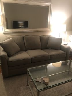 Gray contemporary sleeper sofa