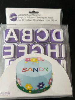 Wilton Alphabet Cake Stamp Set