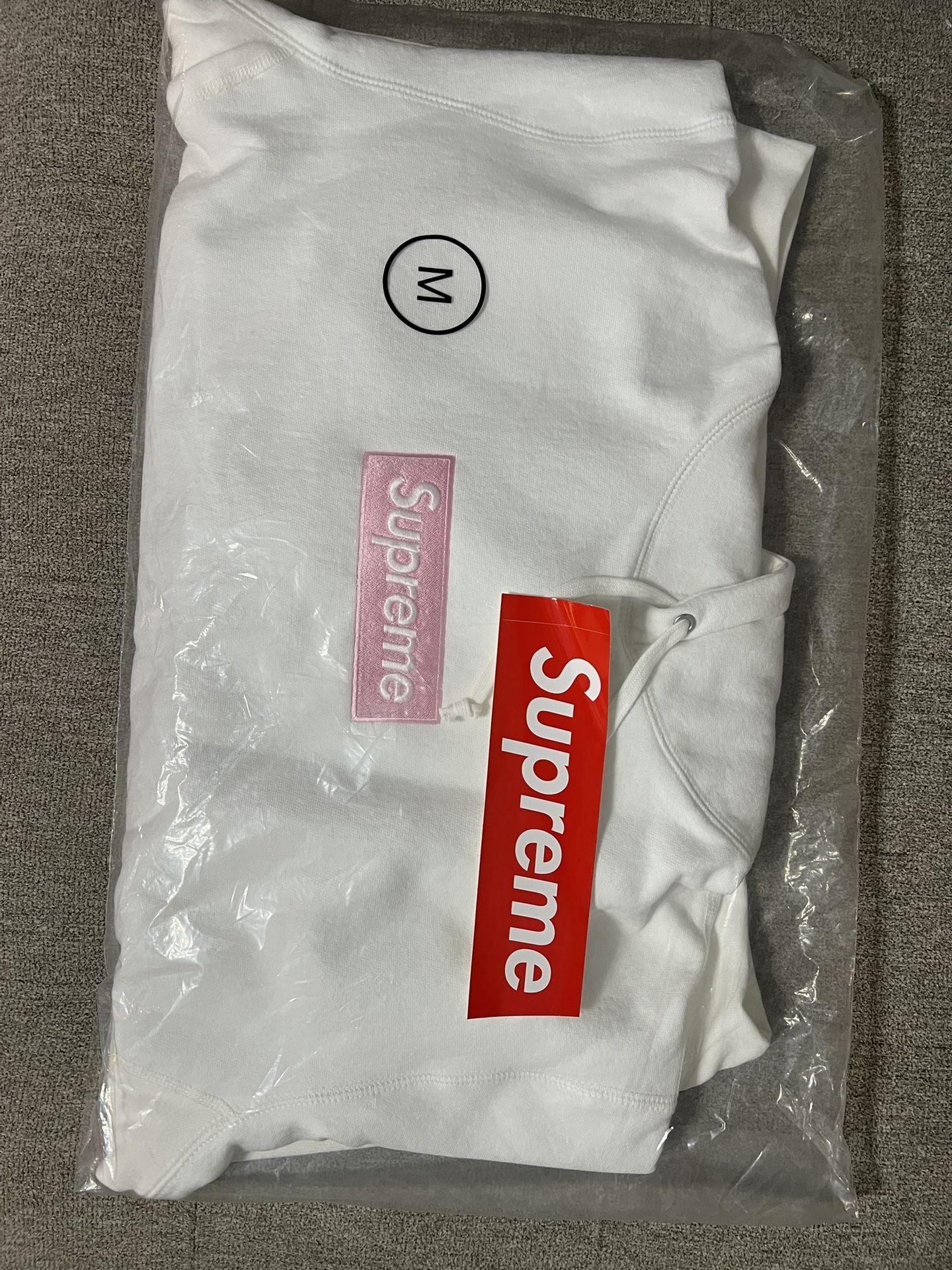 Supreme Box Logo Hooded Sweatshirt 2025 White Size Medium