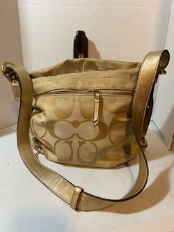 Coach Soho Signature Duffle Shoulder Bag-F15067 Women's Canvas-$70 CASH