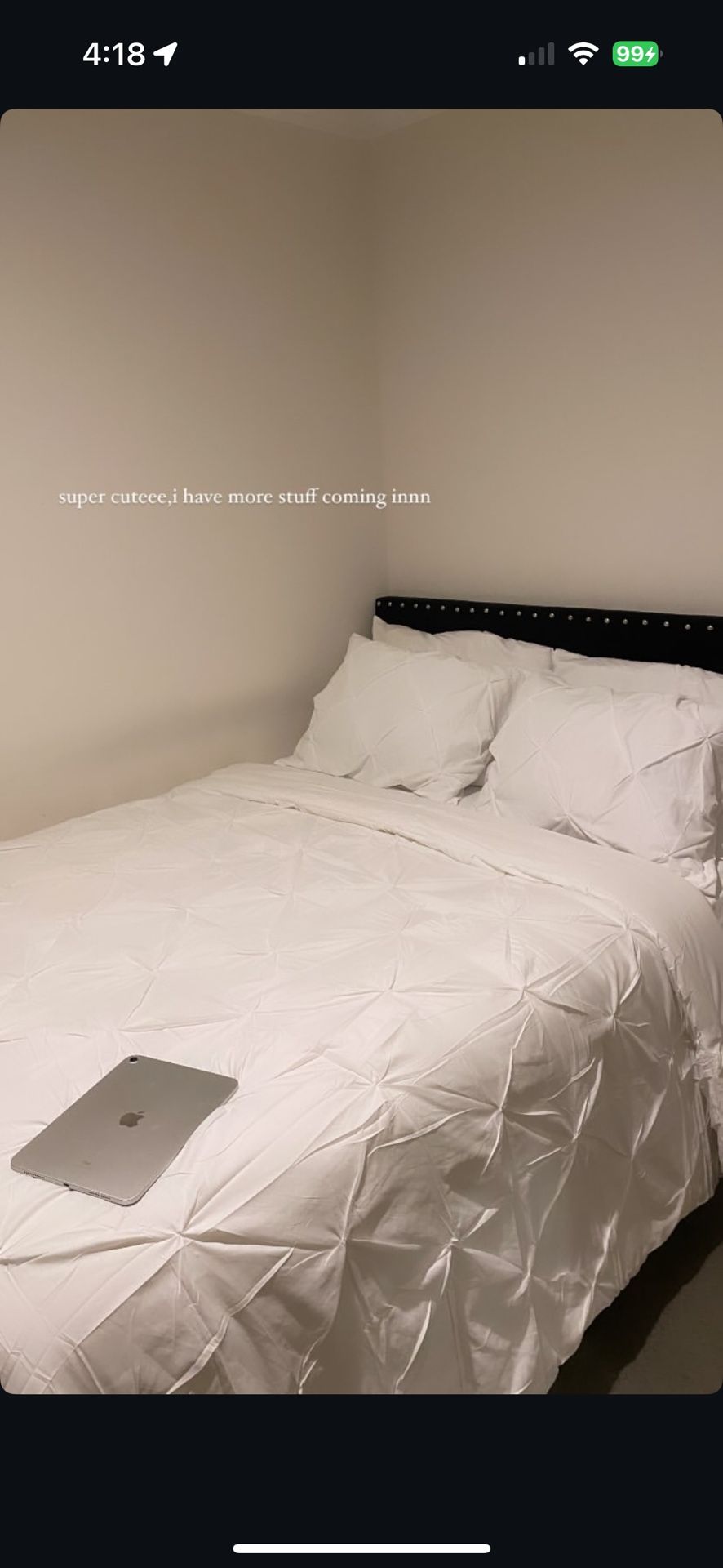 Black Velvet FULL SIZE BED FRAME