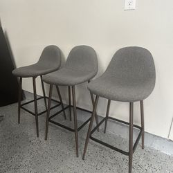 Bar-counter-stools. Set Of Three. 