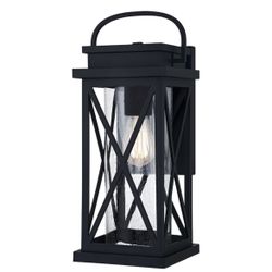 Saint Elias 1-Light 17.75-in Matte Black Outdoor Wall Light