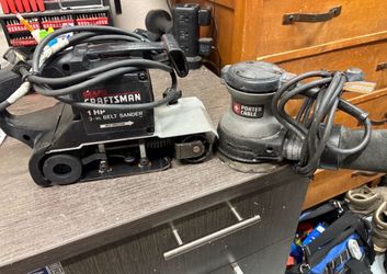 Craftsman Belt Sander and Porter Cable Sander Bundle