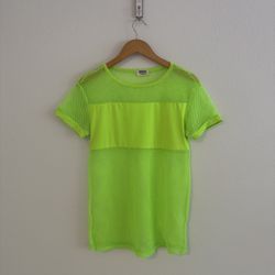 Size S Neon Green Mesh T-Shirt Top