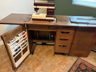 Pfaff sewing machine and cabinet