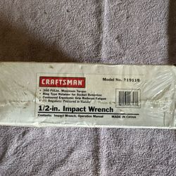 Craftsman Pneumatic Impact Wrench - Unopened 