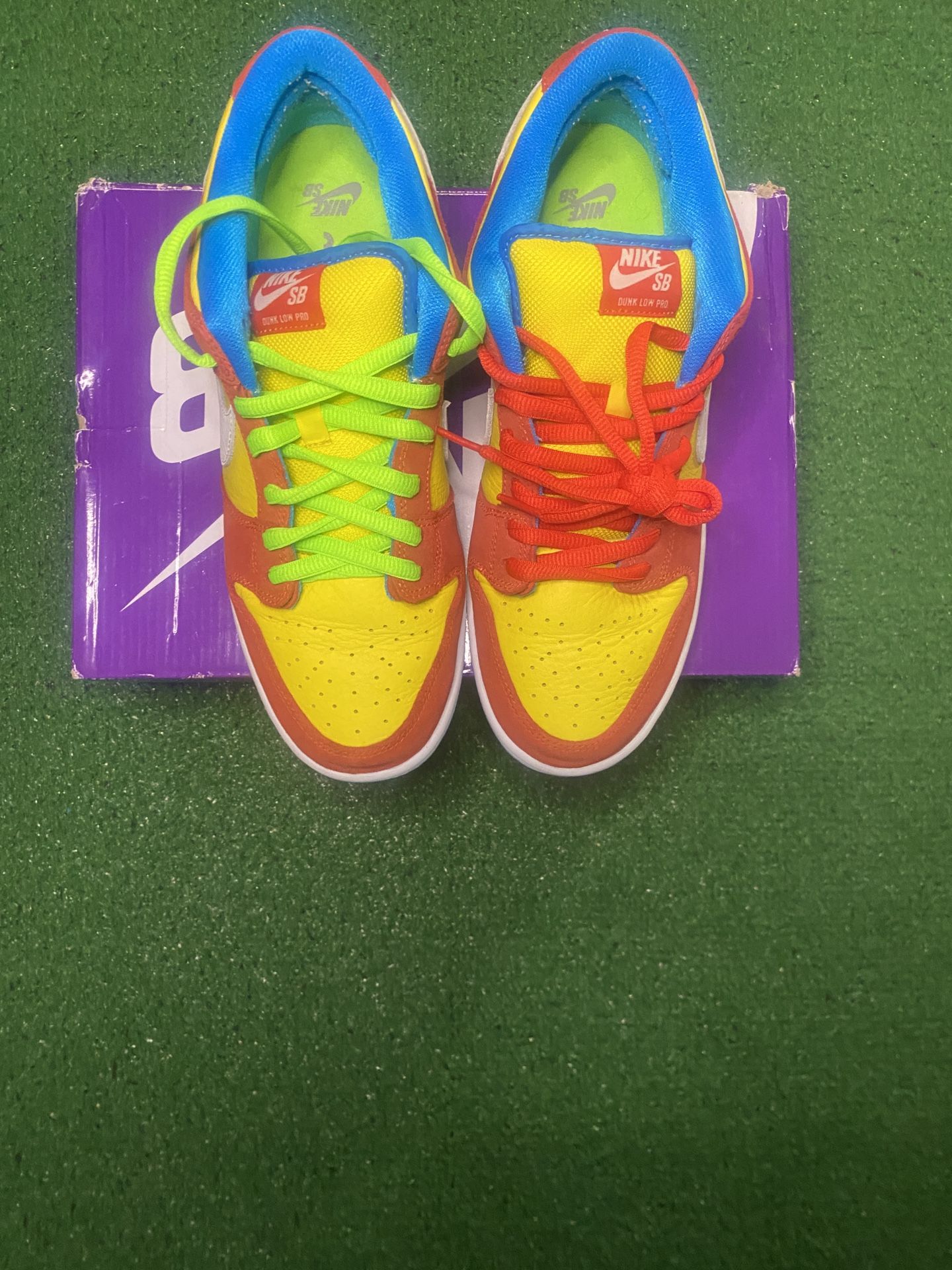 Nike SB Dunk Low Bart Simpson Size 10.5 In Great Condition With Box And Laces.