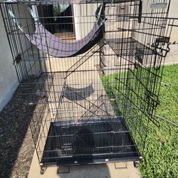 Vivo Home 54 in  3 Tier Collapsible Cat Enclosure.