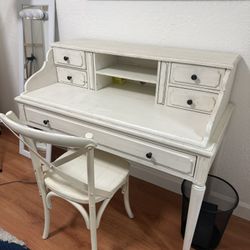 Restauration Hardware Desk With Chair