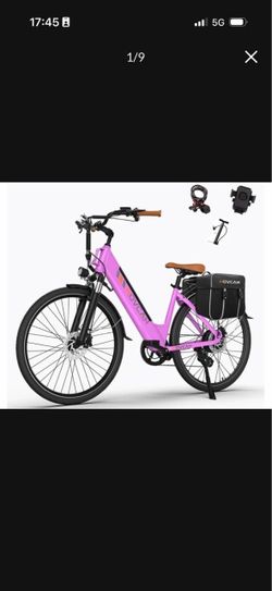 Movcan V80 Electric Bike, 1000W Motor 28MPH 26'' City Cruiser Ebike for Adults, 48V 13Ah Removable Battery Up to 70 Miles, 7-Speed Dual Disc Brake, Mo