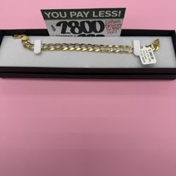 14kt Cuban Bracelet 16.8 Grams 