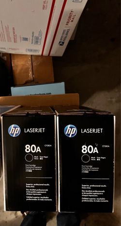 HP LaserJet 80A CF280A Black Toner Cartridges – Lot of 2