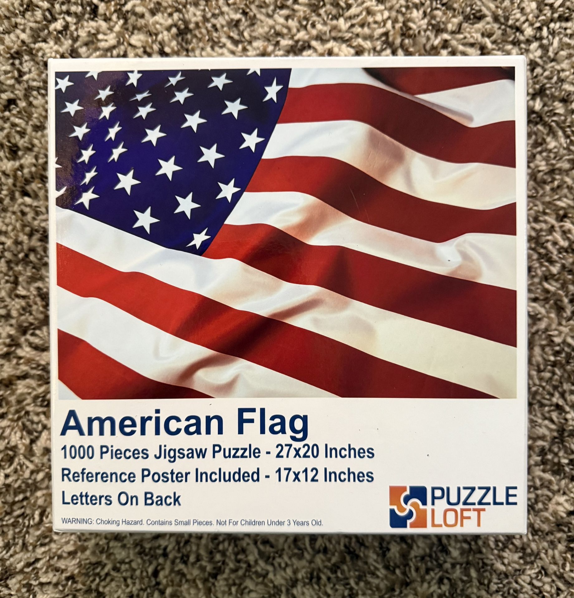 Like-New American Flag Puzzle