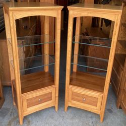 Pair of Riverside Storage Display Bookshelves 