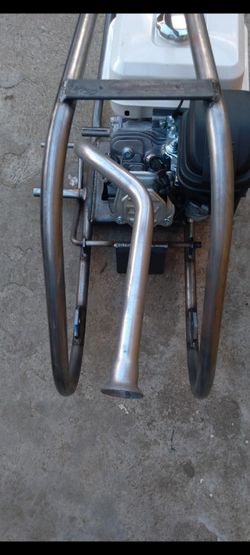Mini Bike / Go Kart / Minibike / Go Cart / Center Exit Single Stage Trumpet Header Exhaust Pipe