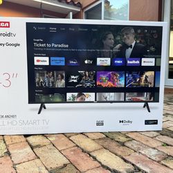 Brand New RCA 43 Smart Android TV Frameless LED HDR10