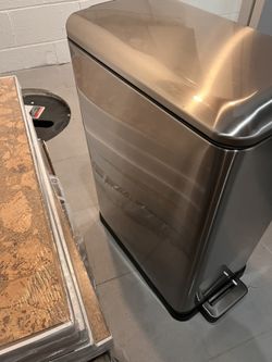 Stainless Steel Trash Can with Foot Pedal